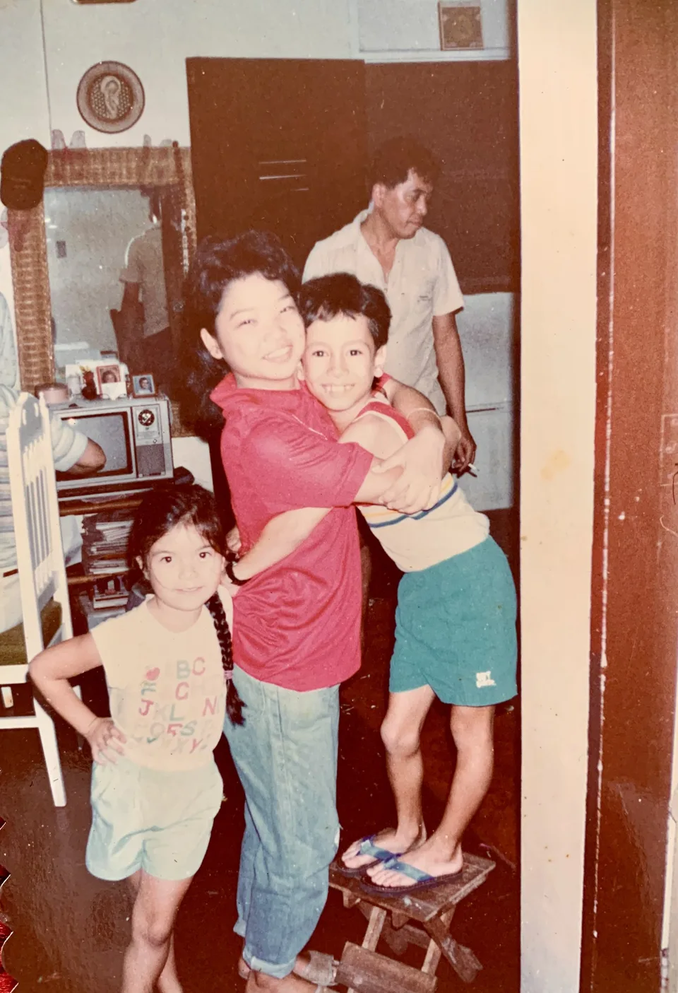 childhood mom-hug vintage